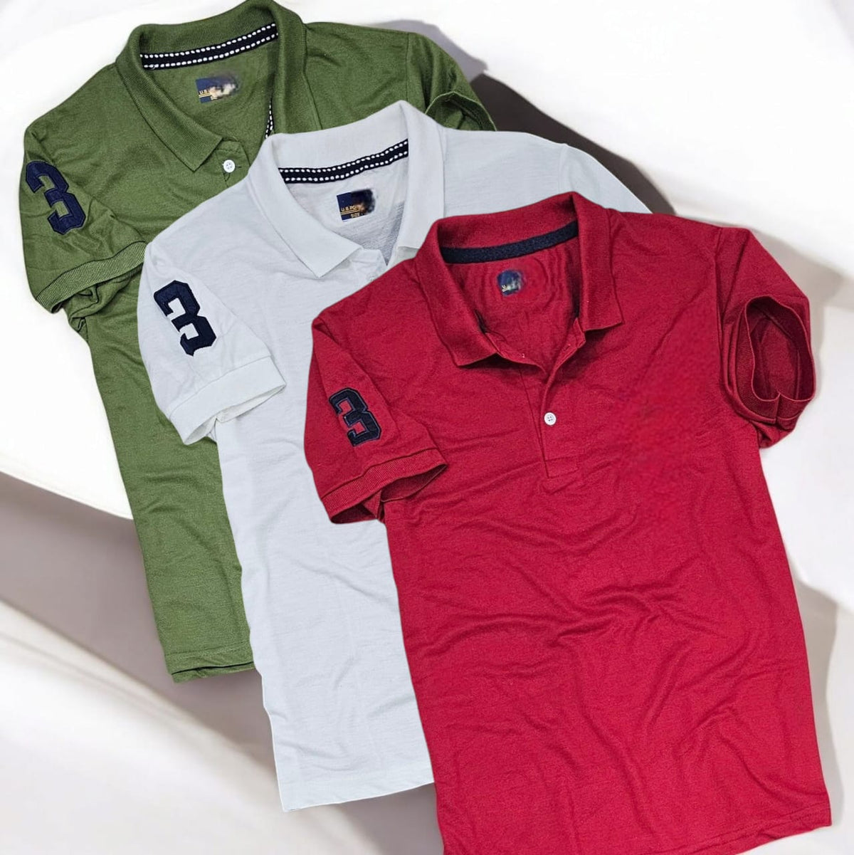 Men’s Polo T-Shirts — Classic Pack of 3