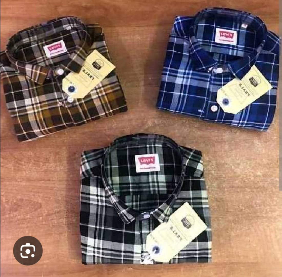Men’s Checked Shirts — Casual Pack of 3 — styled product view