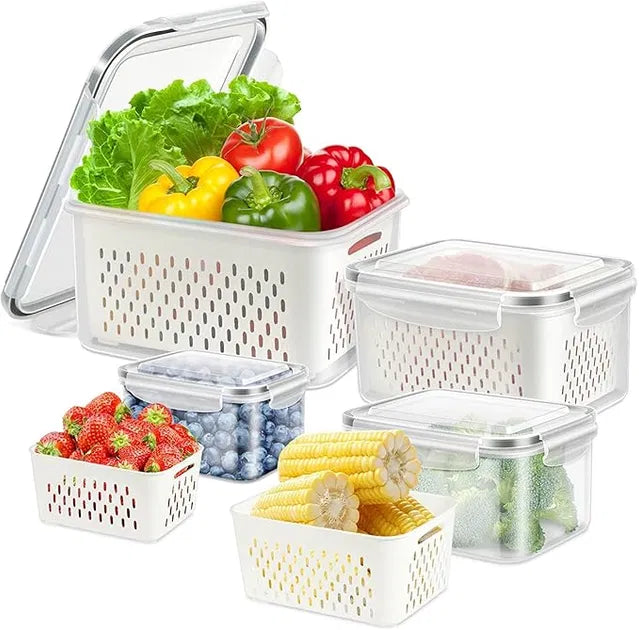 Fridge Storage Containers — Set of 4