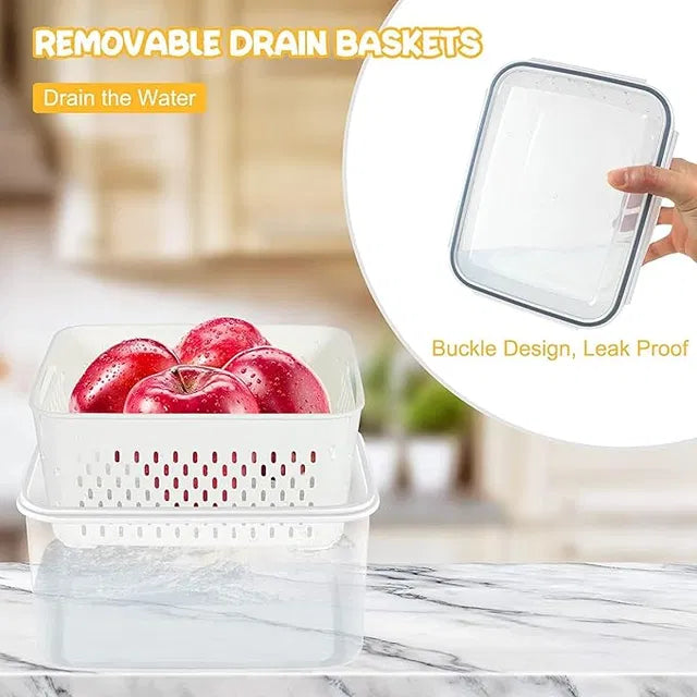 Fridge Storage Containers — Set of 4