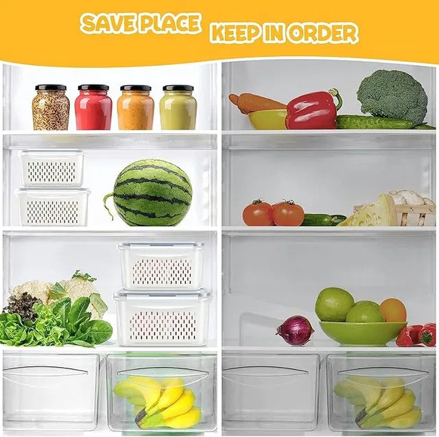Fridge Storage Containers — Set of 4