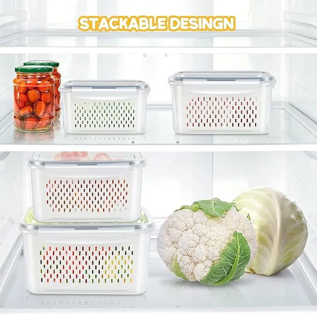 Fridge Storage Containers — Set of 4