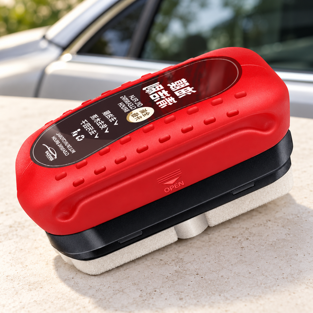 Car Glass Oil-Film Cleaning Brush — styled product view