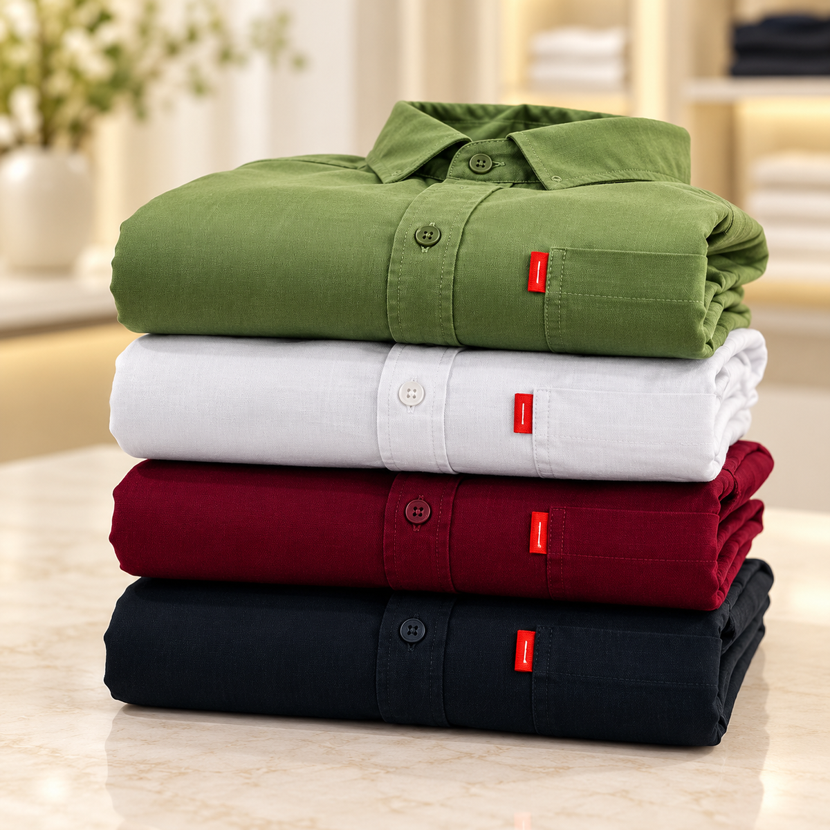 Men’s Casual Shirts — Pack of 4 — styled product view