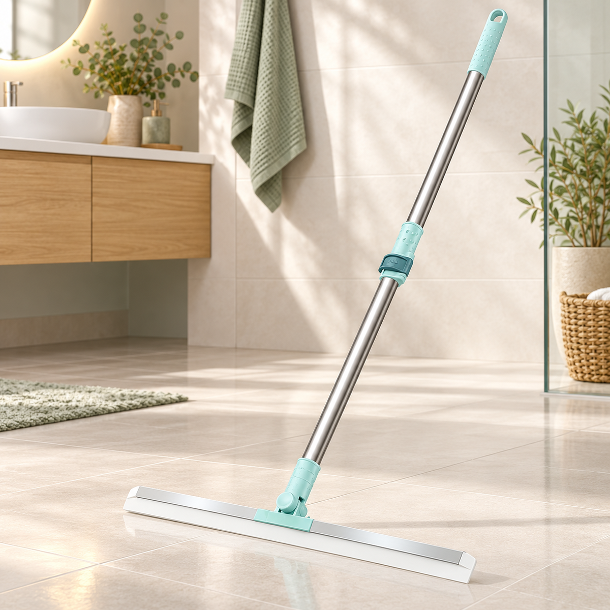 Magic Broom Sweeper for Floor Cleaning, Multifunctional Silicone Wiper Mopme, Multicolor — styled product view